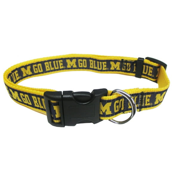 Pets First College Michigan Wolverines Pet Collar, 3 Sizes Available, Sports Fan Dog Collar - Small