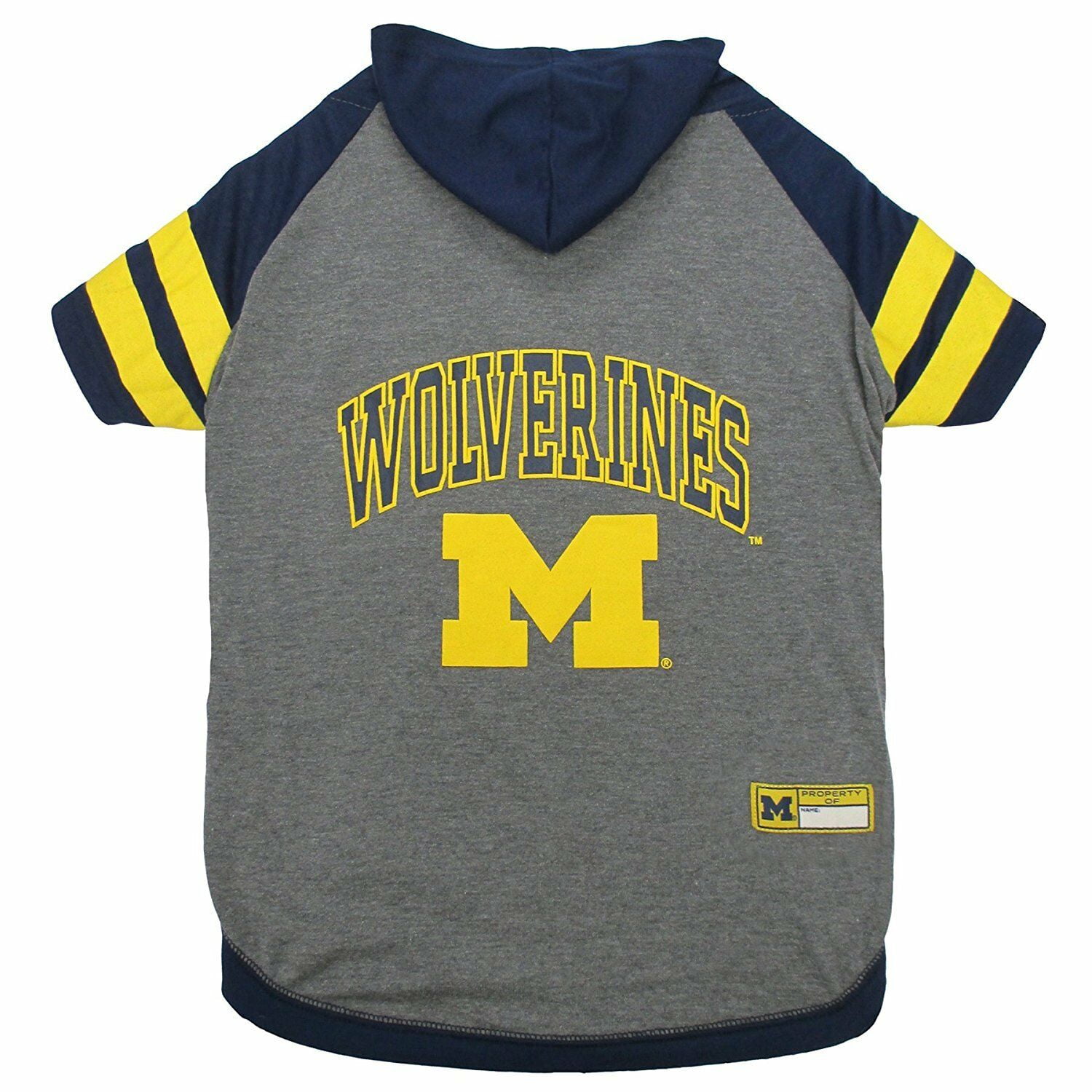 Pets First College Michigan Wolverines Pet Hoodie Tee Shirt, 4 Sizes Available - Extra Small
