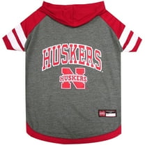 Pets First College Nebraska Huskers Pet Hoodie Tee Shirt, 4 Sizes Available - Medium