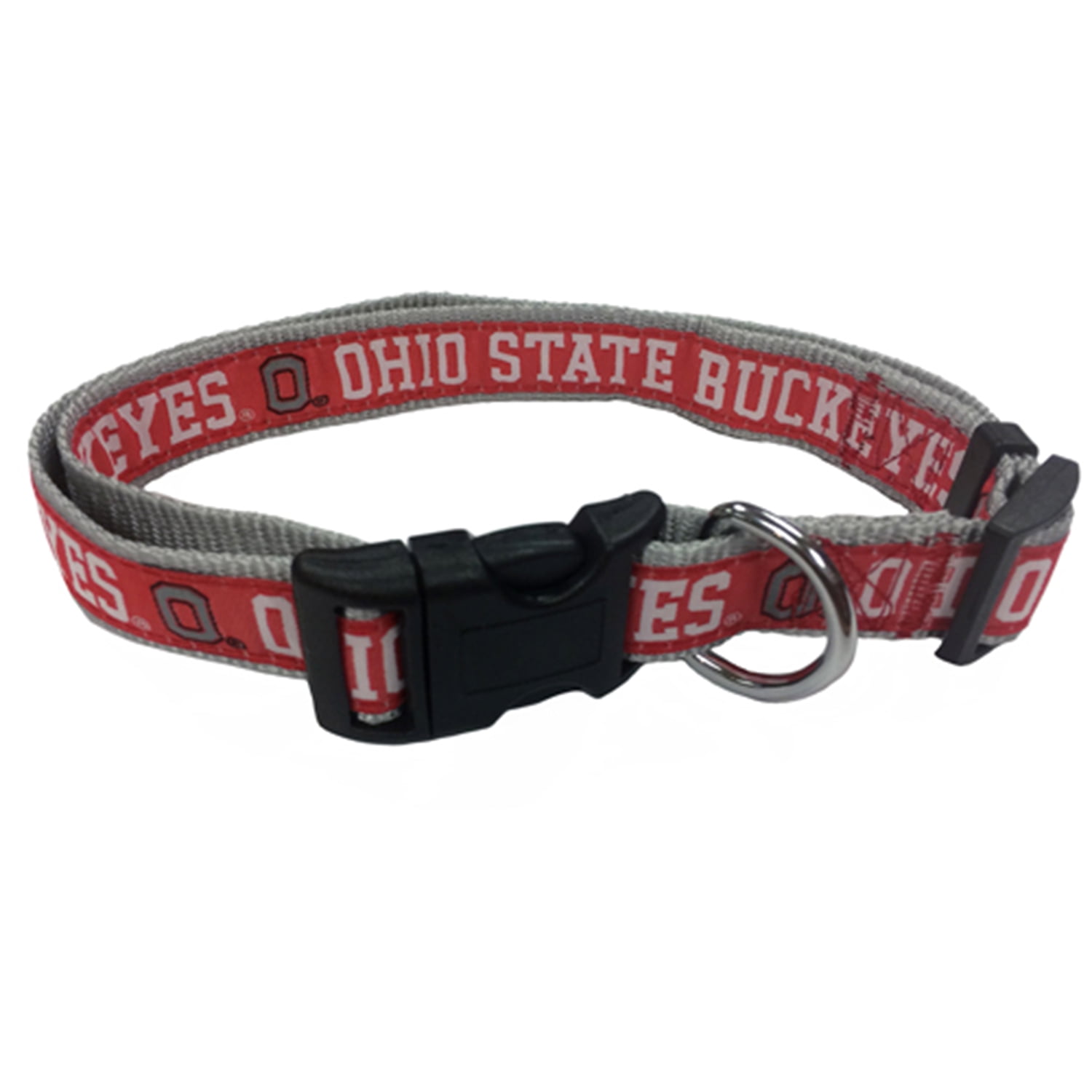 Pets First College Ohio State Buckeyes Pet Collar, 3 Sizes Available, Sports Fan Dog Collar - Large