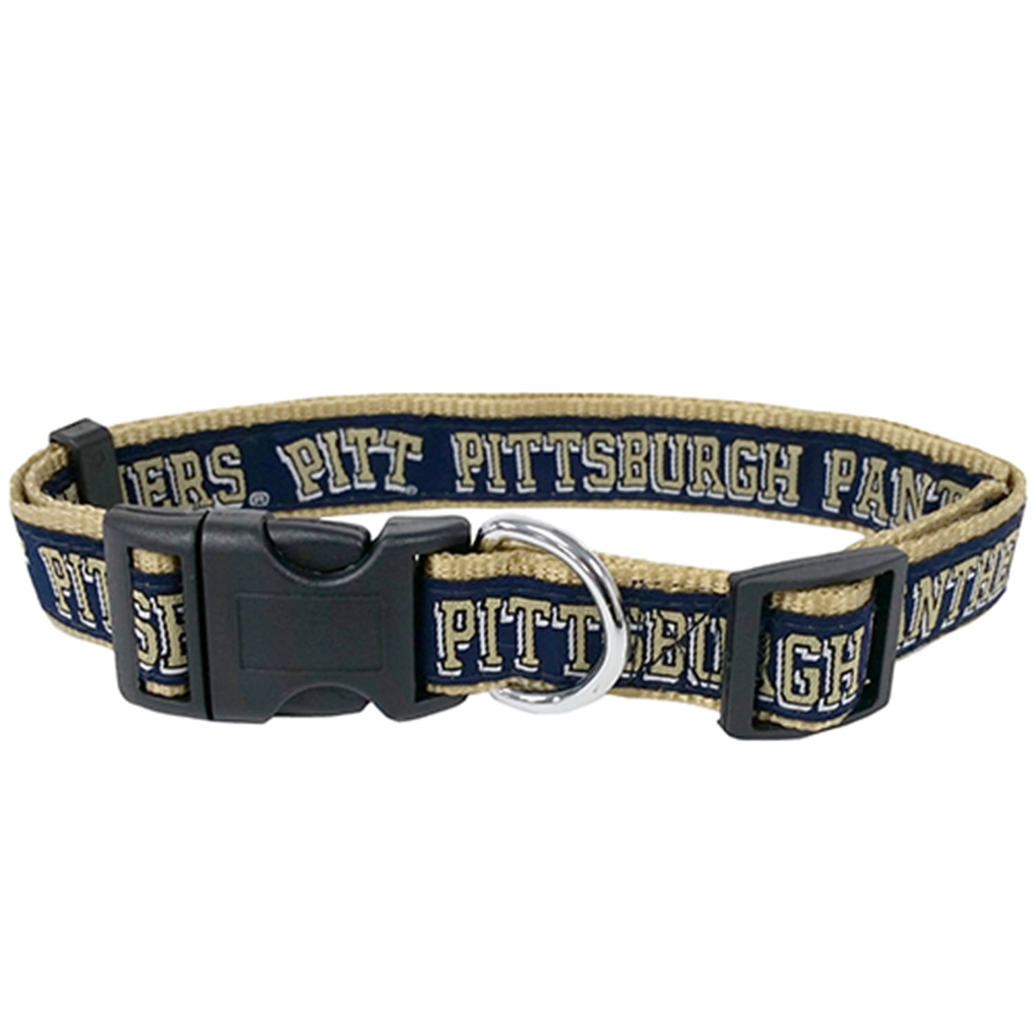 Pets First College Pitt Panthers Pet Collar, 3 Sizes Available, Sports Fan Dog Collar - Small