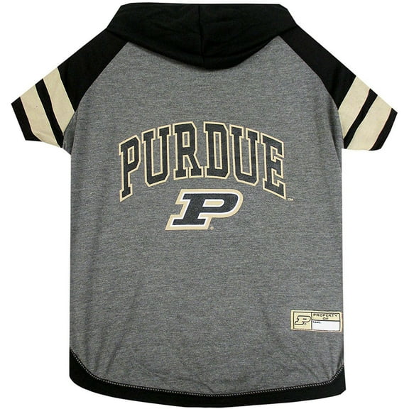 Pets First College Purdue Boilermakers Pet Hoodie Tee Shirt, 4 Sizes Available - Large
