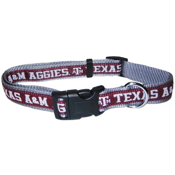 Pets First College Texas A&M Aggies Pet Collar, 3 Sizes Available, Sports Fan Dog Collar - Medium