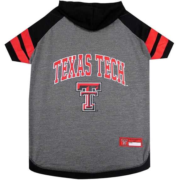 Pets First College Texas Tech Raiders Pet Hoodie Tee Shirt, 4 Sizes Available - Large