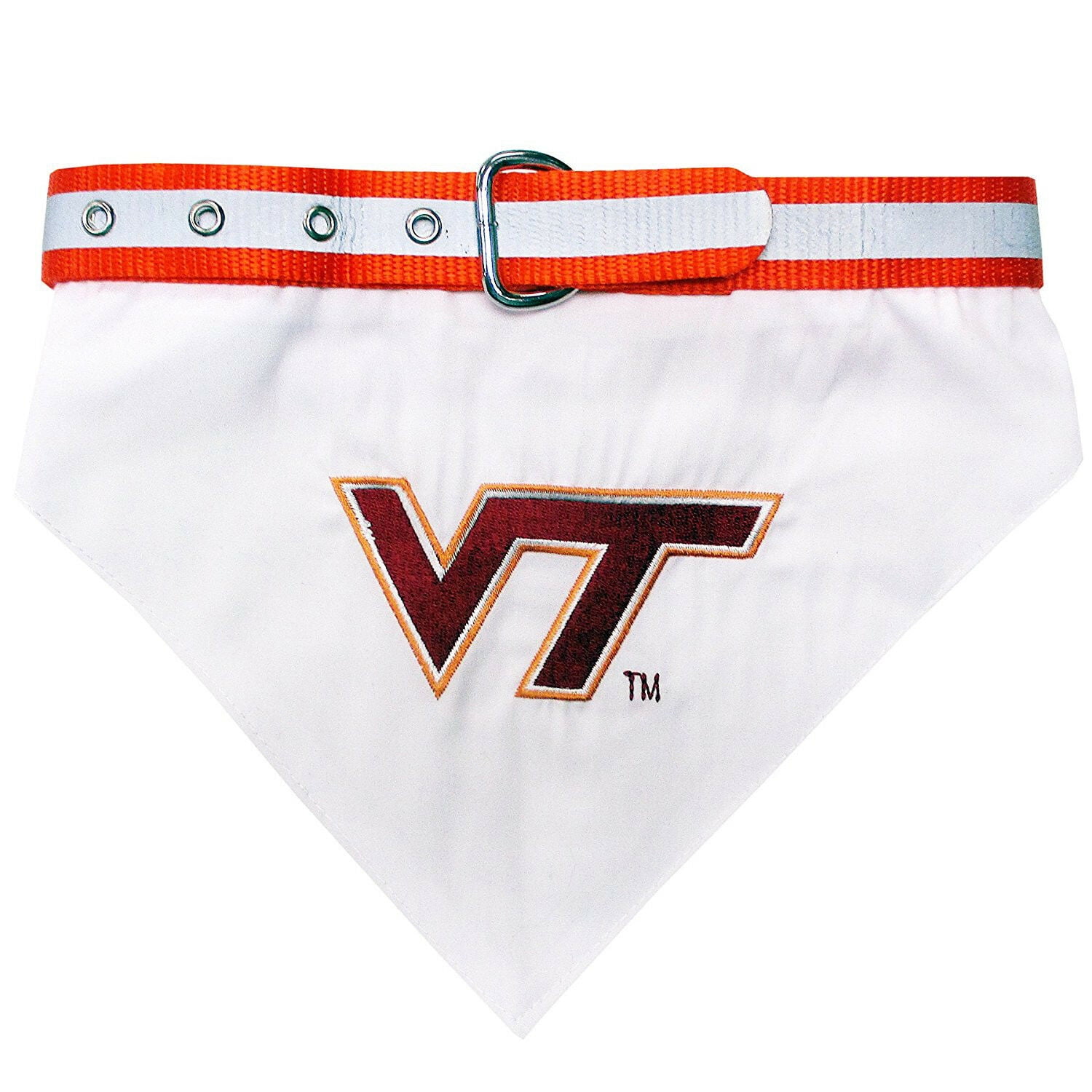 Pets First College Virginia Tech Hokies Pet Bandana, 3 Sizes Available with Collar