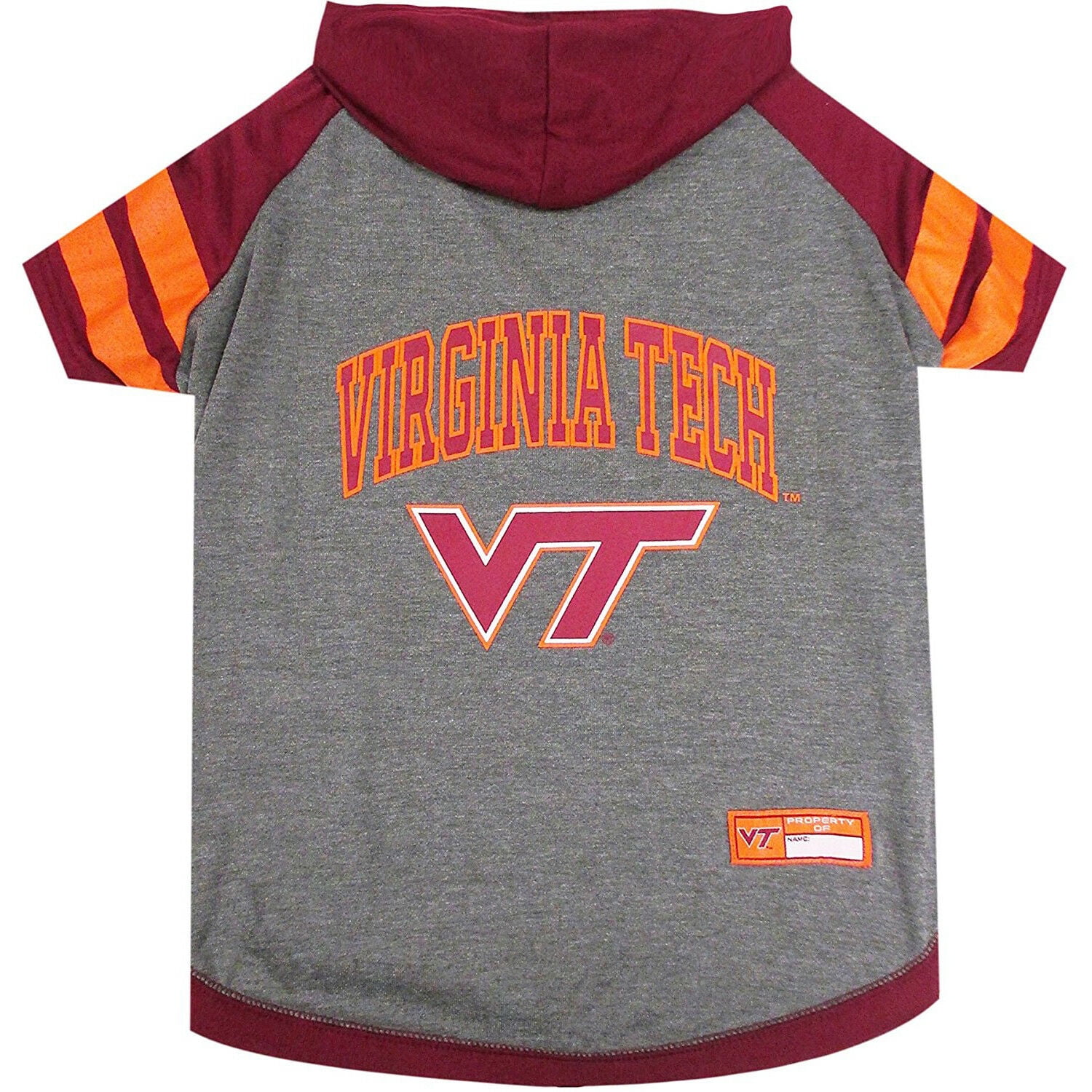 Pets First College Virginia Tech Hokies Pet Hoodie Tee Shirt, 4 Sizes Available - Large