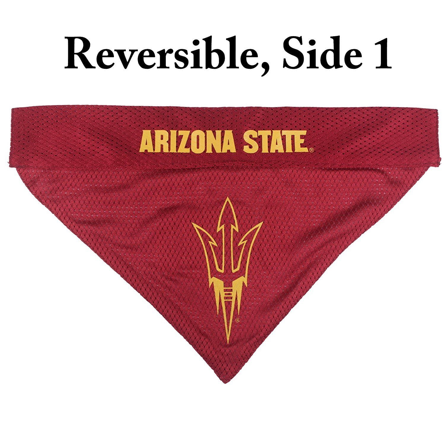 Pets First Collegiate Arizona State Reversible Bandana -Home & Away Mesh & Premium Embroidery For Dogs & Cats