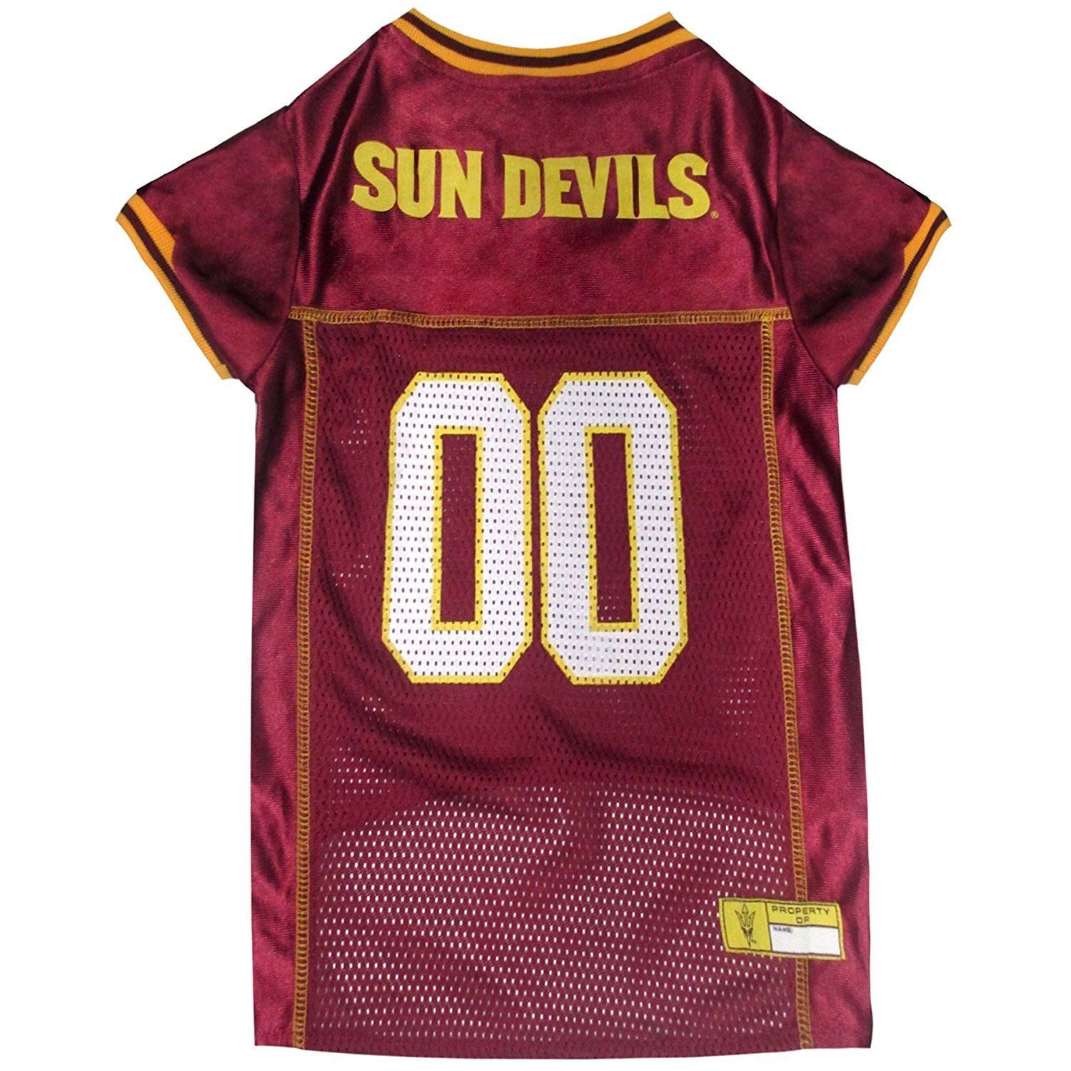 Pets First Collegiate Arizona State Sun Devils Football/Basketball Mesh Jersey for Pet Dog. available in 40+ Teams - Extra Large