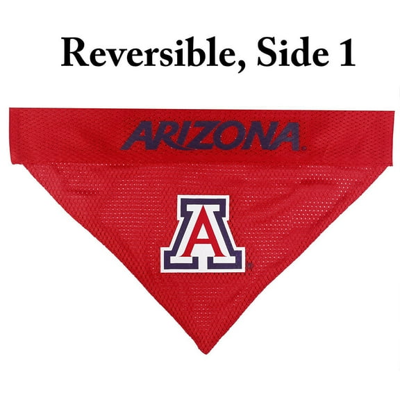 Pets First Collegiate University Of Arizona Reversible Bandana -Home & Away Mesh & Premium Embroidery For Dogs & Cats
