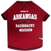 الحيوانات الأليفة أول كوليجيت أركنساس Razorbacks تي شيرت كلب الحيوانات الأليفة في 5 الأحجام - متوسط