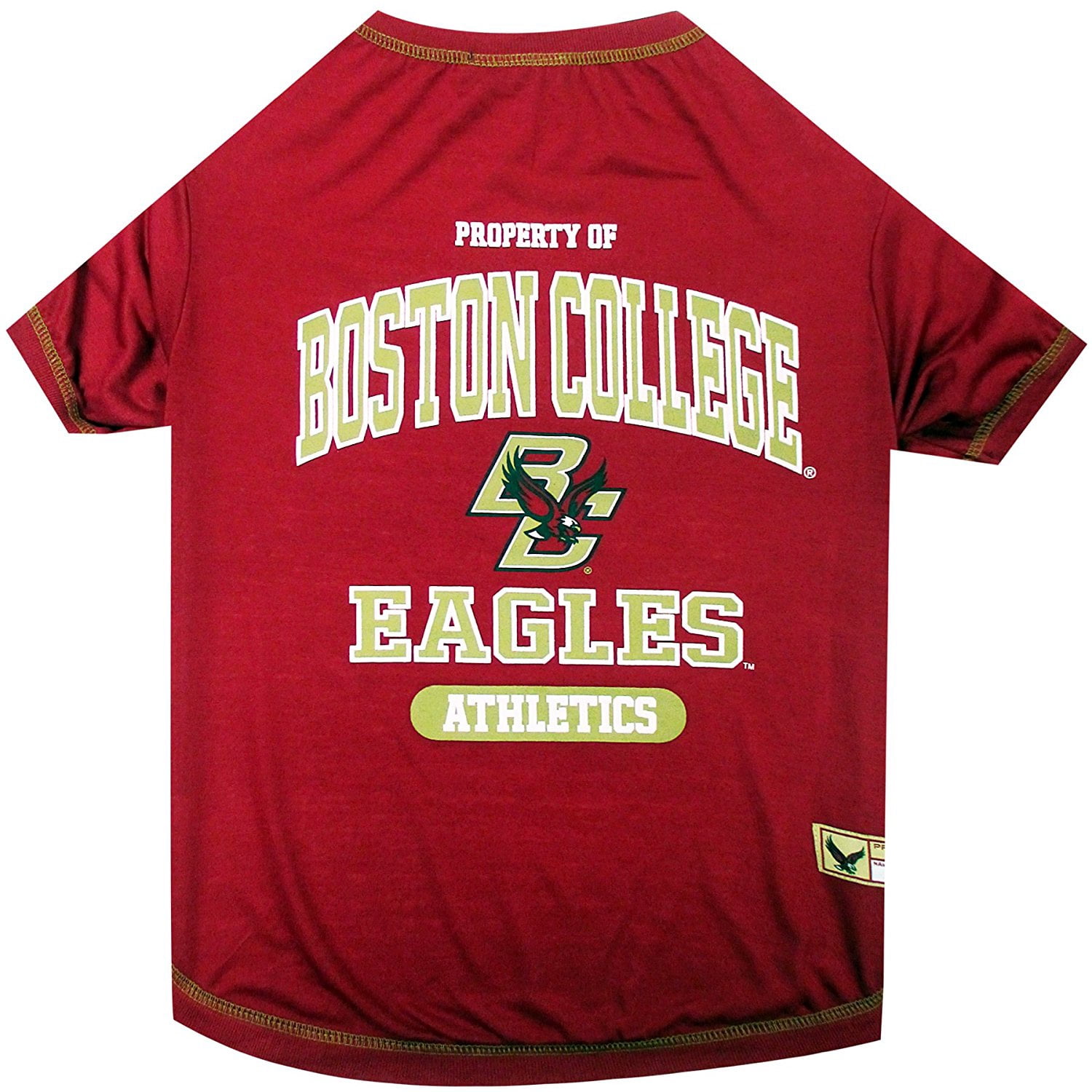 Pets First Collegiate Boston College Eagles Pet Dog T-Shirt in 5 Sizes - Large