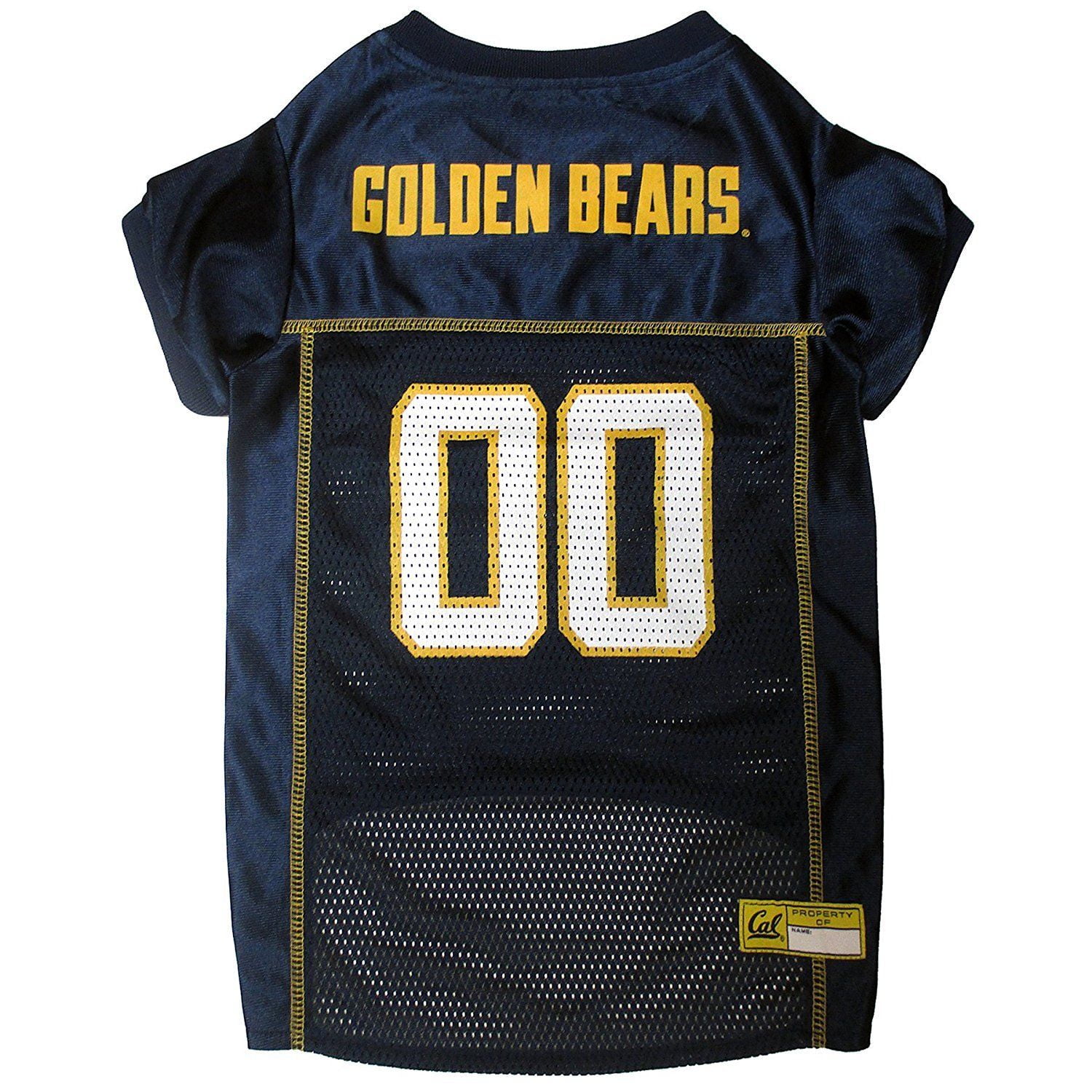 Pets First Collegiate Cal Berkeley Golden Bears Football/Basketball Mesh Jersey for Pet Dog. available in 40+ Teams - Extra Small
