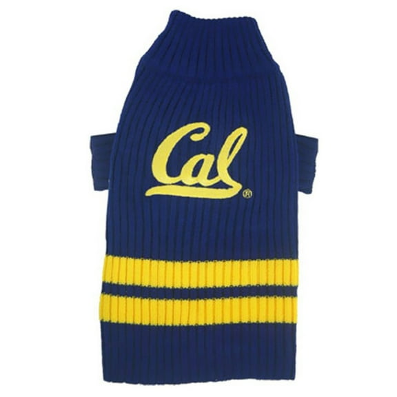 Pets First Collegiate California Golden Bears Pet Dog Sweater - Licensed 100% Warm Acrylic knitted. 44 College Teams, 4 sizes