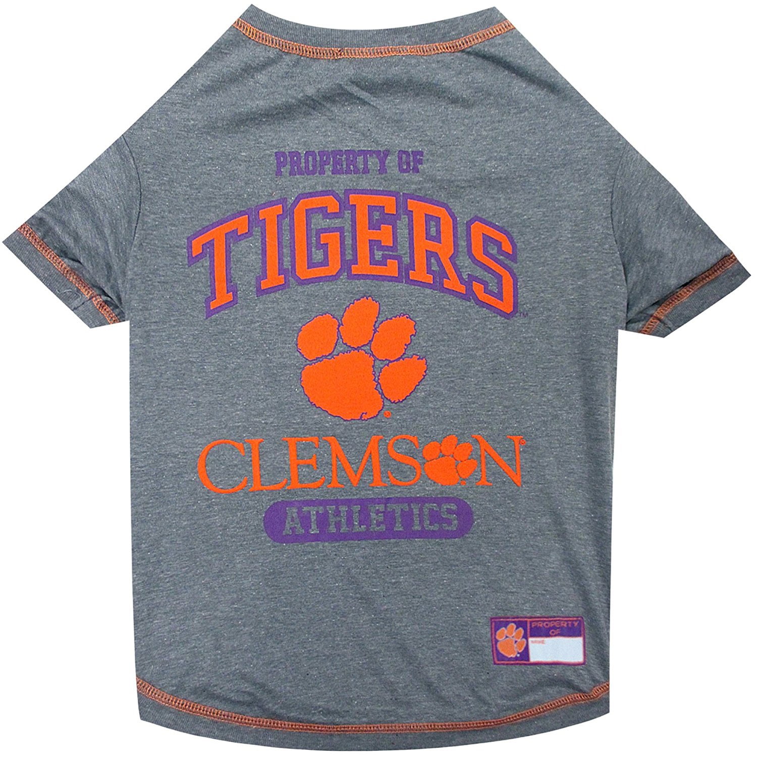 Pets First Collegiate Clemson Tigers Pet Dog T-Shirt in 5 Sizes - Large