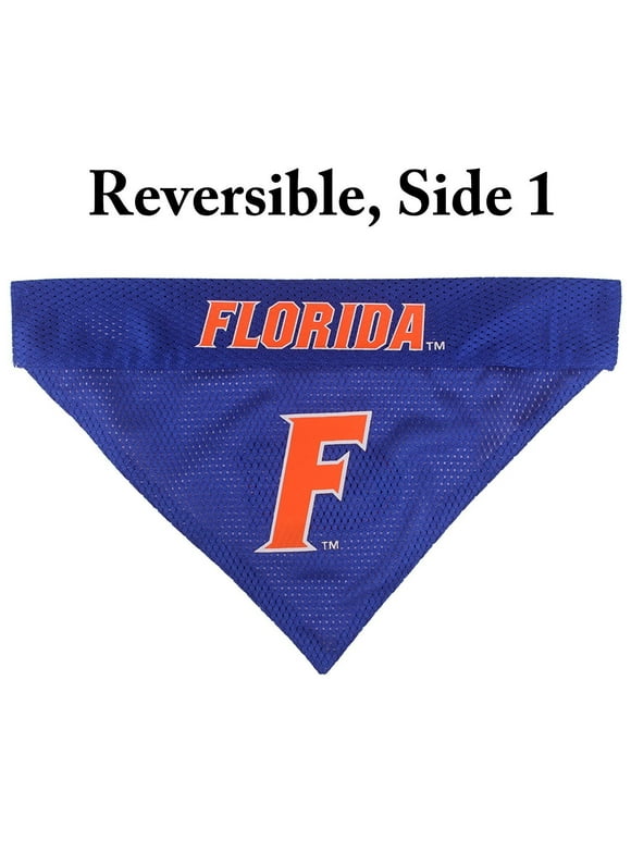 Pets First Collegiate Florida Gators Reversible Bandana - Home & Away Mesh & Premium Embroidery for DOGS & CATS