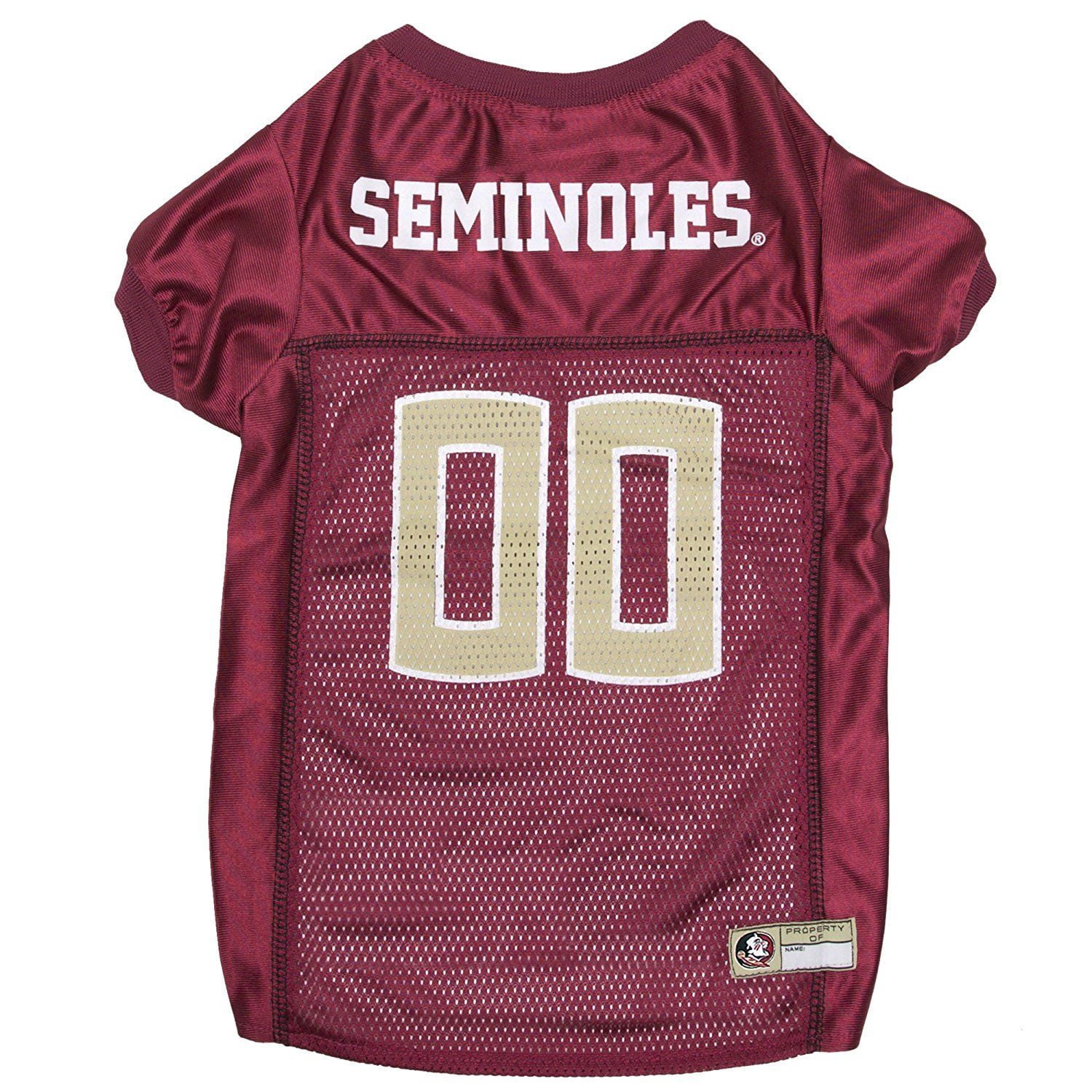 Pets First Collegiate Florida State Seminoles Football/Basketball Mesh Jersey for Pet Dog. available in 40+ Teams - Large