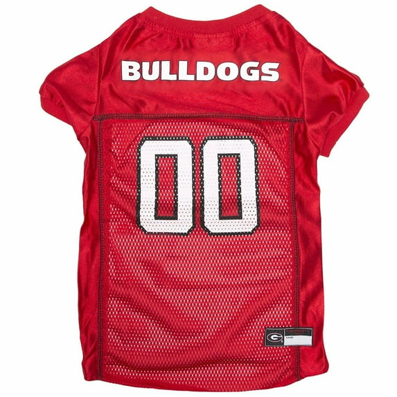 Pets First Collegiate Georgia Bulldogs Football/Basketball Mesh Jersey for Pet Dog. available in 40+ Teams - Medium