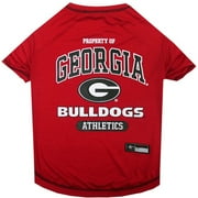 Pets First Collegiate Georgia Bulldogs Pet Dog T-Shirt in 5 Sizes - Small