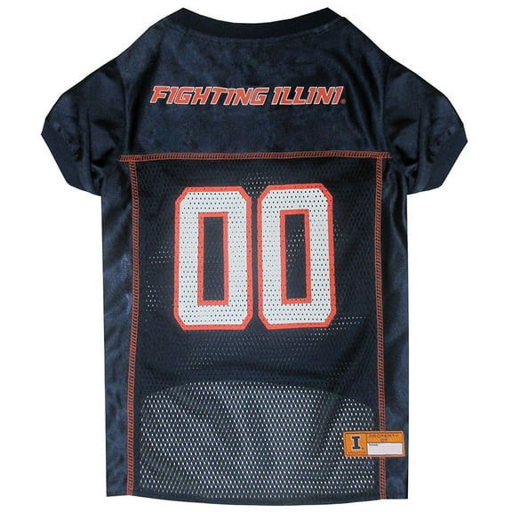 Pets First Collegiate Illinois Fighting Illini Football/Basketball Mesh Jersey for Pet Dog. available in 40  Teams - Extra Large