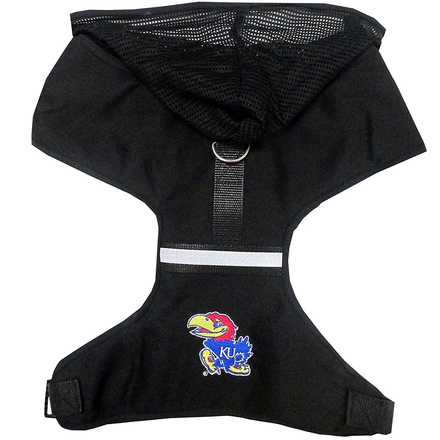 Pets First Collegiate Kansas Jayhawks Dog Harness - Football Pet Harness Vest - Dog Leash Harness - Adjustable - Large