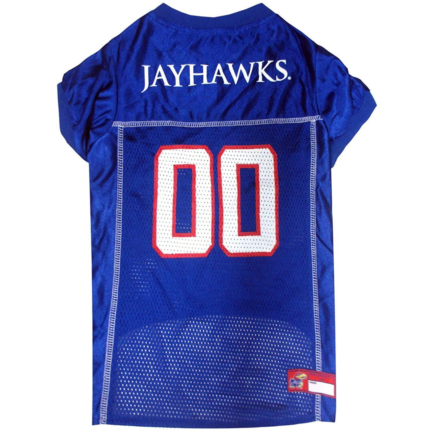 Pets First Collegiate Kansas Jayhawks Football/Basketball Mesh Jersey for Pet Dog. available in 40+ Teams - XX-Large