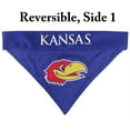 thumbnail image 1 of Pets First Collegiate Kansas Reversible Bandana -Home & Away Mesh & Premium Embroidery For Dogs & Cats, 1 of 4