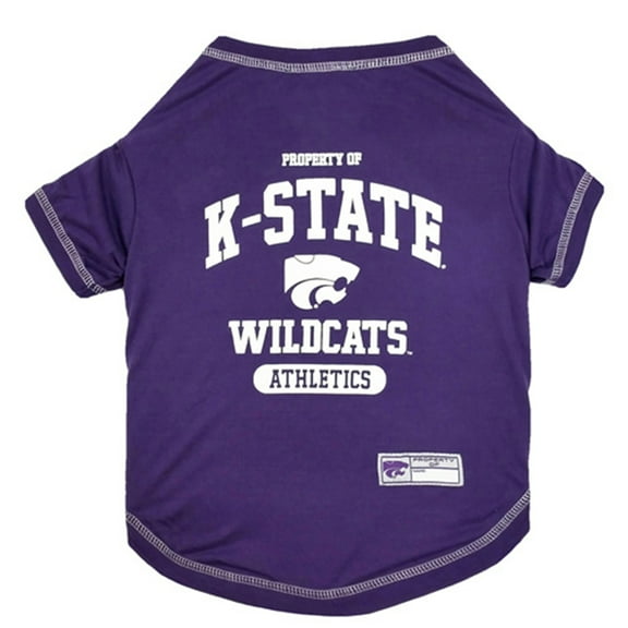 Pets First Collegiate Kansas State Wildcats Pet Dog T-Shirt in 5 Sizes - Small