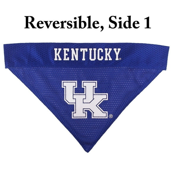 Pets First Collegiate Kentucky Wildcats Reversible Bandana - Home & Away Mesh & Premium Embroidery for DOGS & CATS