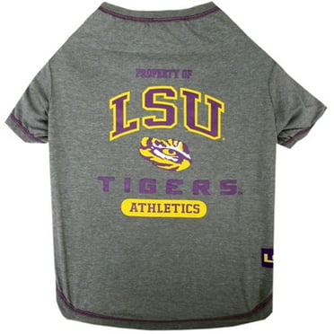 Pets First Collegiate LSU Tigers Pet Dog T-Shirt in 5 Sizes - Medium