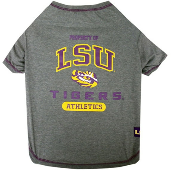 Pets First Collegiate LSU Tigers Pet Dog T-Shirt in 5 Sizes - Small