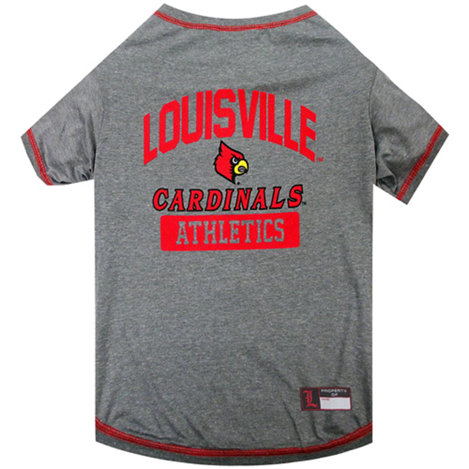 Pets First Collegiate Louisville Cardinals Pet Dog T-Shirt in 5 Sizes - Extra Small