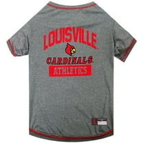 Pets First Collegiate Louisville Cardinals Pet Dog T-Shirt in 5 Sizes - Medium