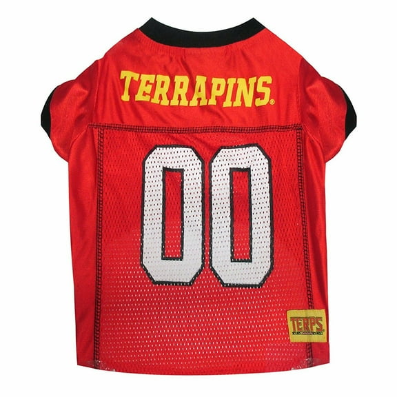 Pets First Collegiate Maryland Terrapins Football/Basketball Mesh Jersey for Pet Dog. available in 40+ Teams - Extra Small