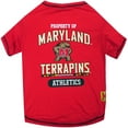 thumbnail image 1 of Pets First Collegiate Maryland Terrapins Pet Dog T-Shirt in 5 Sizes - Extra Small, 1 of 3