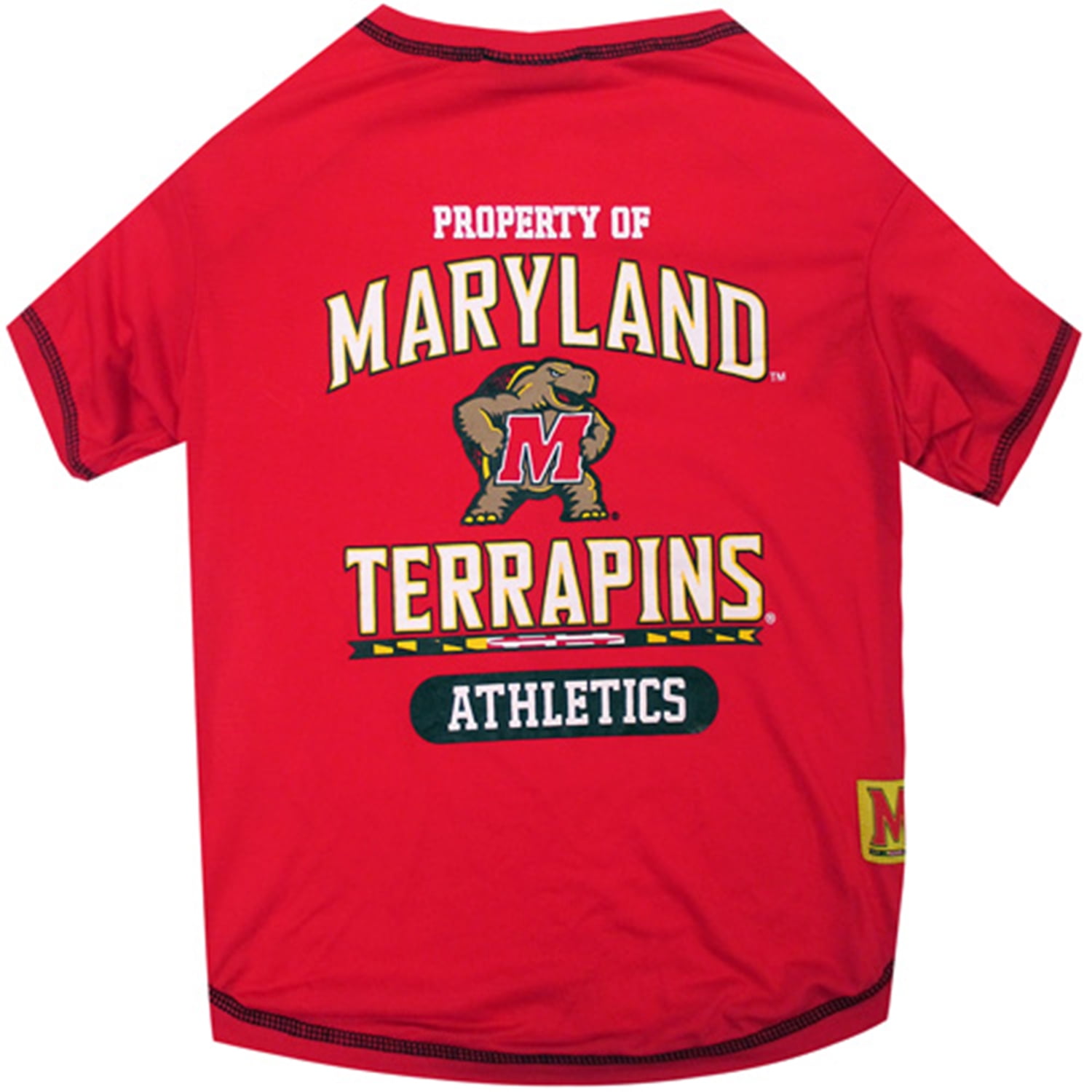 Pets First Collegiate Maryland Terrapins Pet Dog T-Shirt in 5 Sizes - Large