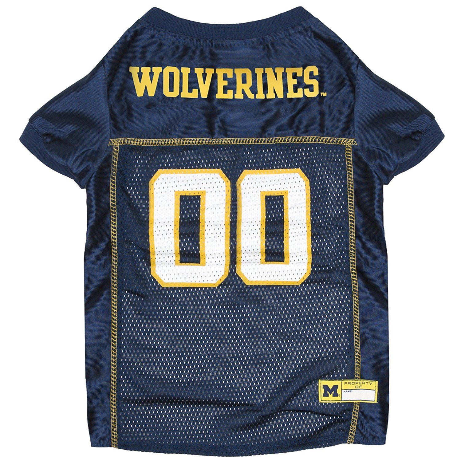 Pets First Collegiate Michigan Wolverines Football/Basketball Mesh Jersey for Pet Dog. available in 40+ Teams - Extra Small