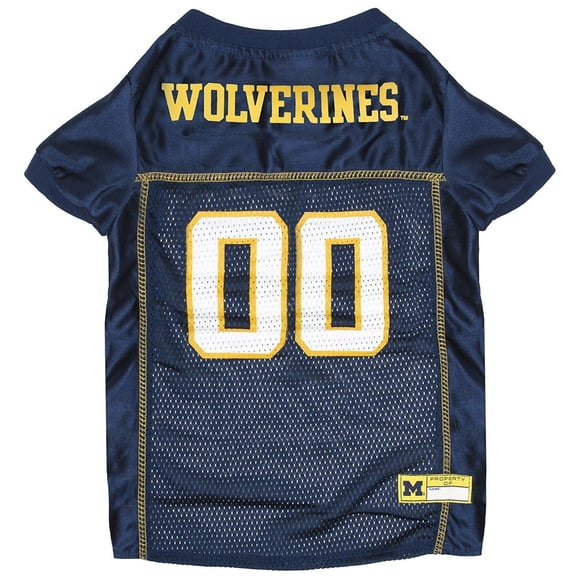 Pets First Collegiate Michigan Wolverines Football/Basketball Mesh Jersey for Pet Dog. available in 40+ Teams - Large