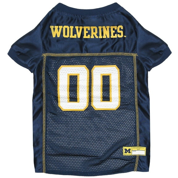 Pets First Collegiate Michigan Wolverines Football/Basketball Mesh Jersey for Pet Dog. available in 40  Teams - XX-Large