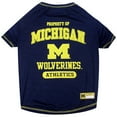 thumbnail image 1 of Pets First Collegiate Michigan Wolverines Pet Dog T-Shirt in 5 Sizes - Medium, 1 of 3