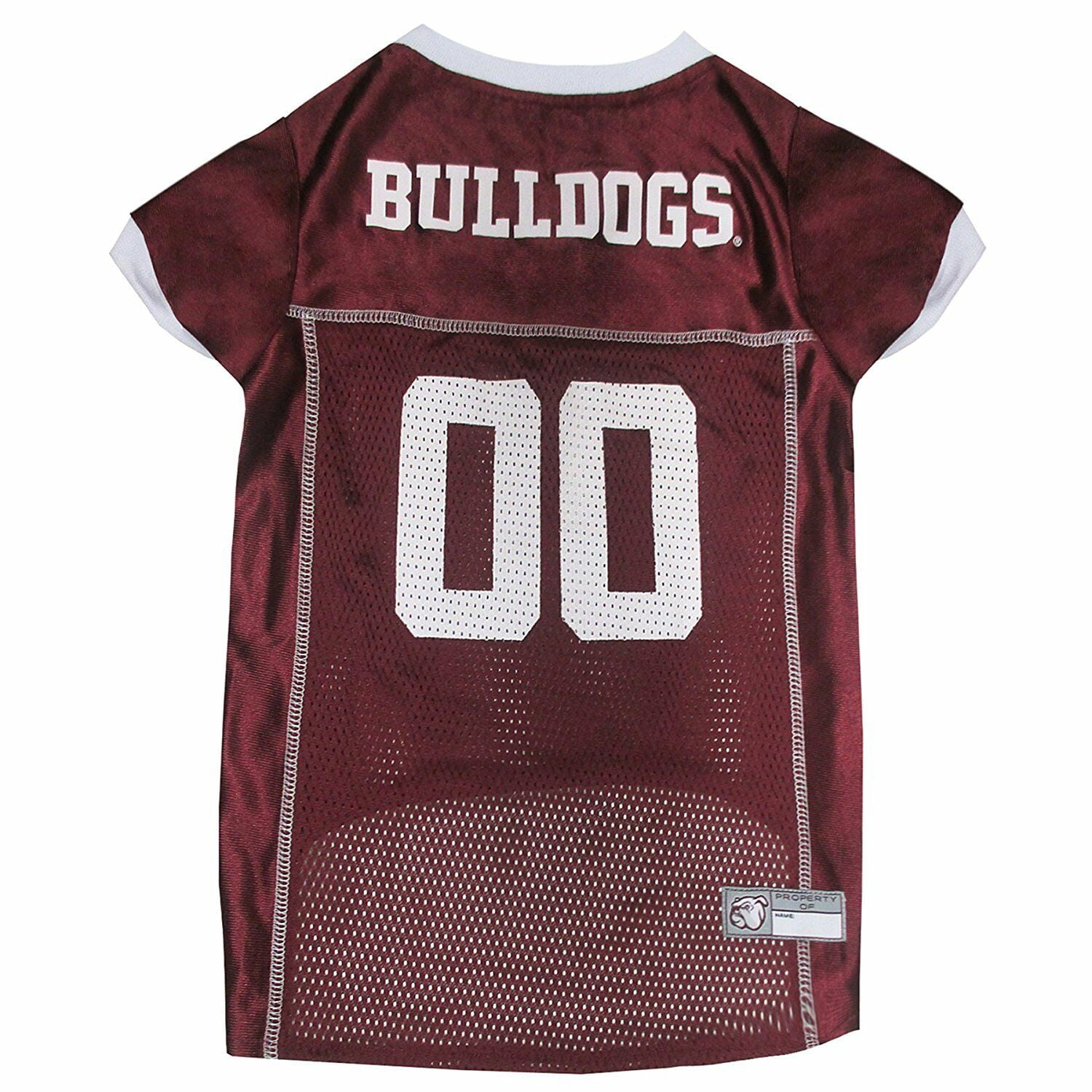 Pets First Collegiate Mississippi State Bulldogs Football/Basketball Mesh Jersey for Pet Dog. available in 40+ Teams - Large