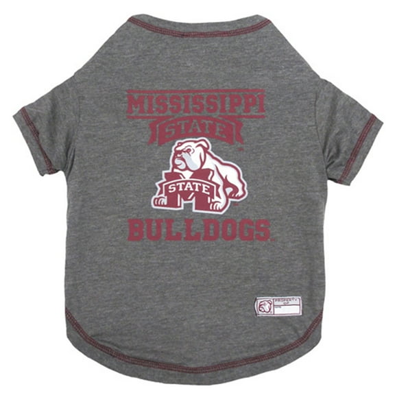 Pets First Collegiate Mississippi State Bulldogs Pet Dog T-Shirt in 5 Sizes - Extra Small