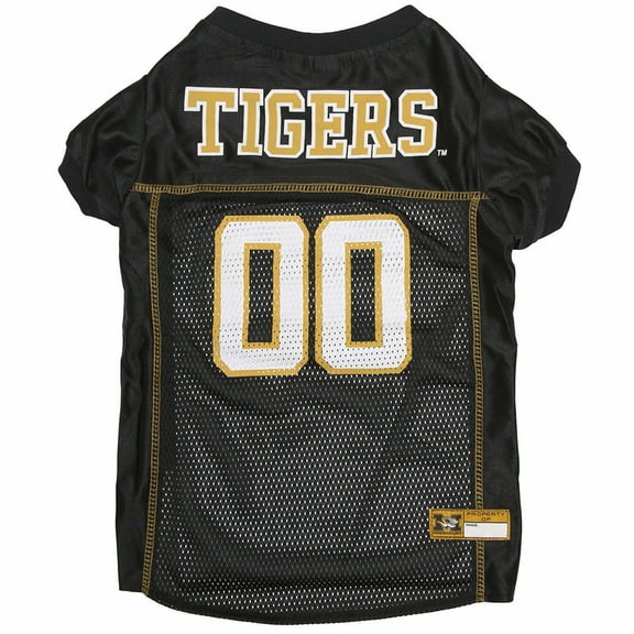 Pets First Collegiate Missouri Tigers Football/Basketball Mesh Jersey for Pet Dog. available in 40+ Teams - Medium