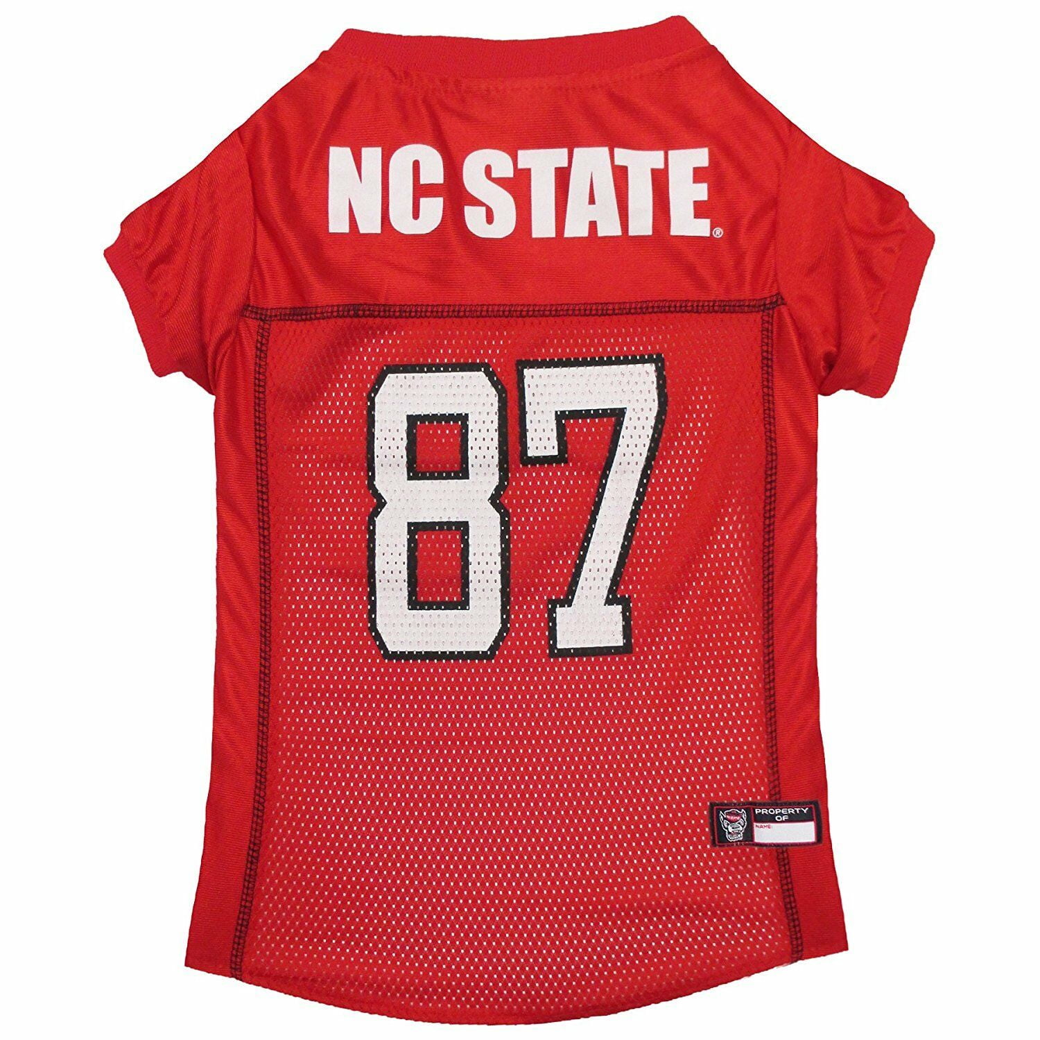 Pets First Collegiate NC State Wolfpack Football/Basketball Mesh Jersey for Pet Dog. available in 40+ Teams - Extra Small