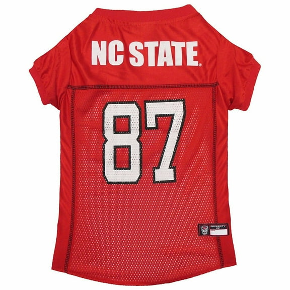 Pets First Collegiate NC State Wolfpack Football/Basketball Mesh Jersey for Pet Dog. available in 40+ Teams - Medium
