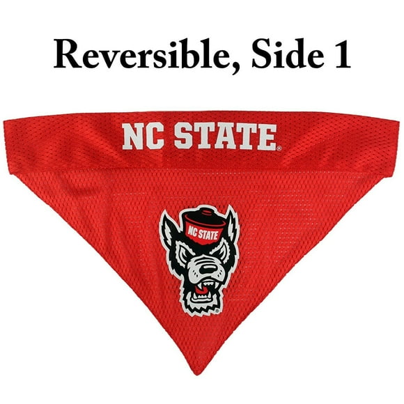 Pets First Collegiate NC State Wolfpack Reversible Bandana - Home & Away Mesh & Premium Embroidery for DOGS & CATS