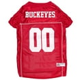 thumbnail image 1 of Pets First Collegiate Ohio State Buckeyes Football/Basketball Mesh Jersey for Pet Dog. available in 40+ Teams - Large, 1 of 6