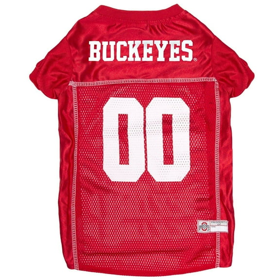 Pets First Collegiate Ohio State Buckeyes Football/Basketball Mesh Jersey for Pet Dog. available in 40  Teams - Large