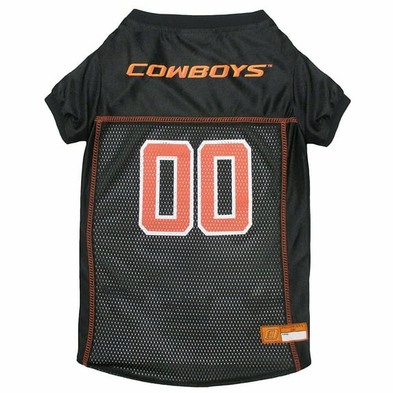 Pets First Collegiate Oklahoma State Cowboys Football/Basketball Mesh Jersey for Pet Dog. available in 40+ Teams - Extra Large
