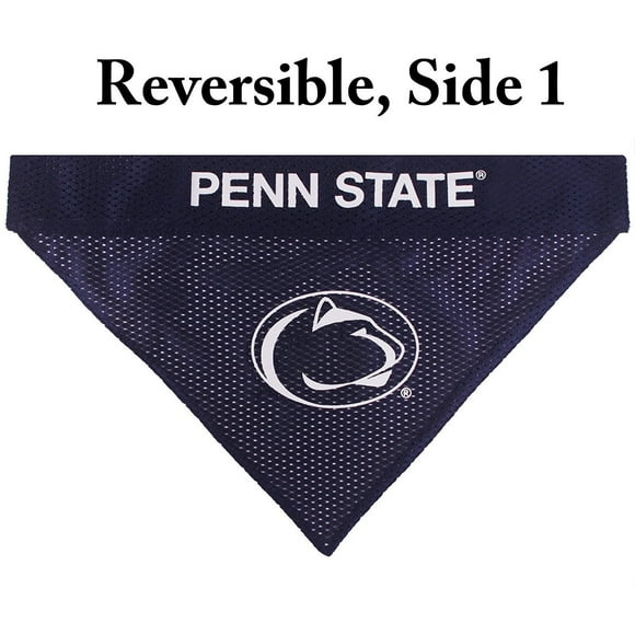 Pets First Collegiate Penn State Nitanny Lions Reversible Bandana - Home & Away Mesh & Premium Embroidery for DOGS & CATS