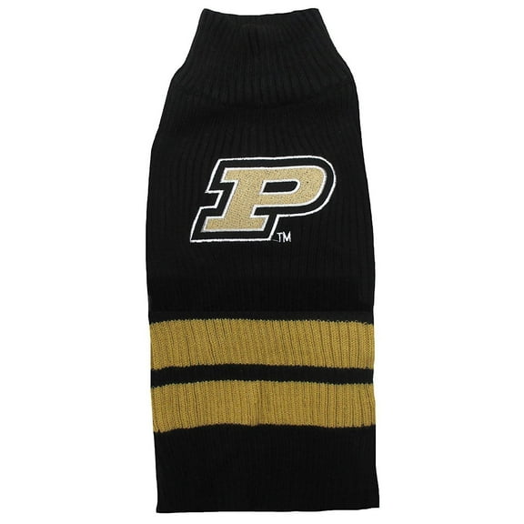 Pets First Collegiate Purdue Boilermakers Pet Dog Sweater - Licensed 100% Warm Acrylic knitted. 44 College Teams, 4 sizes